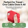 AEXZR® 3-in-1 Charging Cable Roll