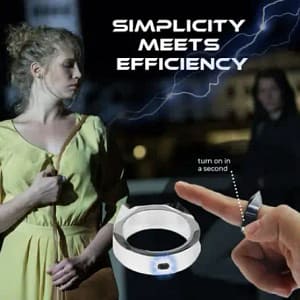 Electric-shock Self-defense Power Ring