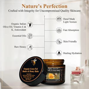 JORONDY Organic Grass-Fed Butter & Honey Balm