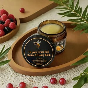 JORONDY Organic Grass-Fed Butter & Honey Balm