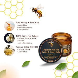 JORONDY Organic Grass-Fed Butter & Honey Balm