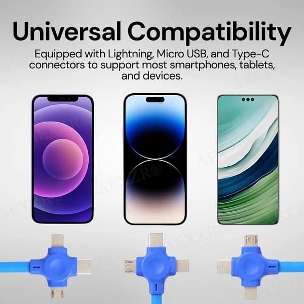 AEXZR® 3-in-1 Charging Cable Roll