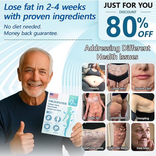 LERCEA® SMGT-GLP-1 Tirzepatide & Collagen Nano Microneedle Weight Loss Patch