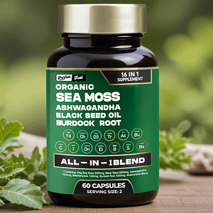 PurfectFuel Blend® Discover the power of Sea Moss and Shilajit in convenient potent supplement – your all-in-one wellness solution.