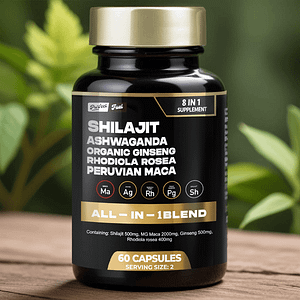 PurfectFuel Blend® Discover the power of Sea Moss and Shilajit in convenient potent supplement – your all-in-one wellness solution.