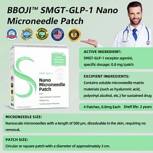 BBOJI™ SMGT-GLP-1 Nano Microneedle Patch