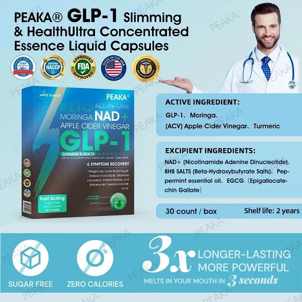PEAKA® GLP-1 Slimming & Health Ultra Concentrated Essence Liquid Pearls - Image 9