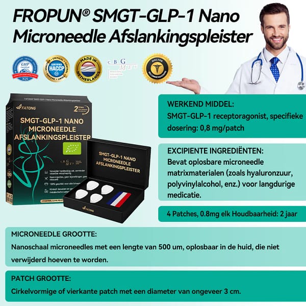 FATONG® SMGT-GLP-1 Nano Microneedle Slimming Patch