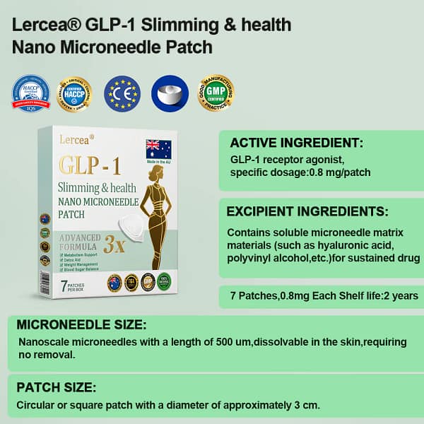 Lercea® NIDDK-Tirzepatide Slimming & Health Nano Microneedle Patch - Image 17