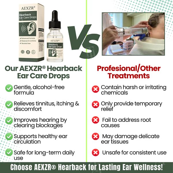 AEXZR® Hearback Ear Care Drops