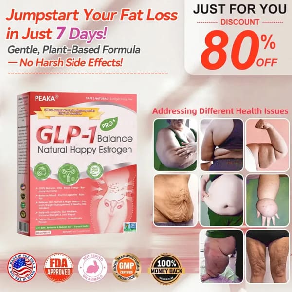 PEAKA® GLP-1 Natural Happy Estrogen Balance · Double-Layer Nanoliposome Microcapsules