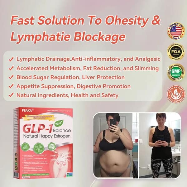 PEAKA® GLP-1 Natural Happy Estrogen Balance · Double-Layer Nanoliposome Microcapsules