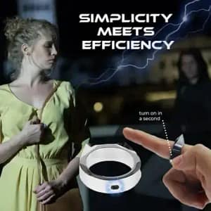 Electric-shock Self-defense Power Ring