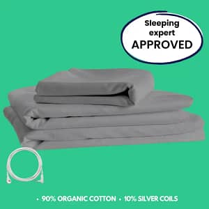 Fitted grounding bed sheet