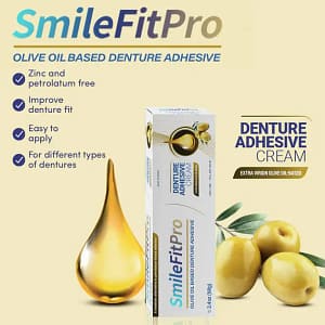 SmileFitPro™ Olive Oil Denture Adhesive Cream