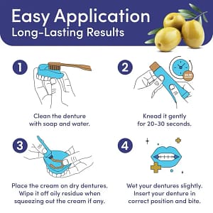 SmileFitPro™ Olive Oil Denture Adhesive Cream