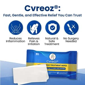 Cvreoz® Hemorrhoid Treatment Wipes