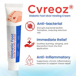 Cvreoz® Diabetic Foot Ulcer Healing Cream