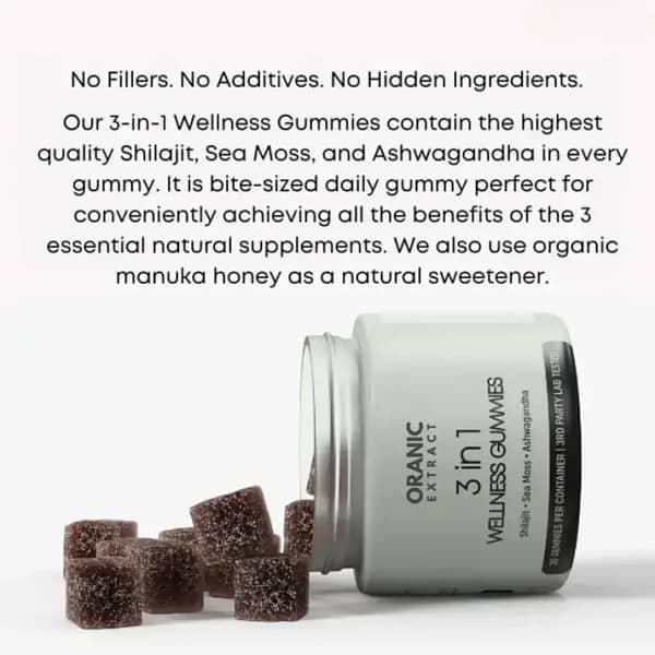 ORANIC EXTRACT® 3-in-1 Wellness Gummies