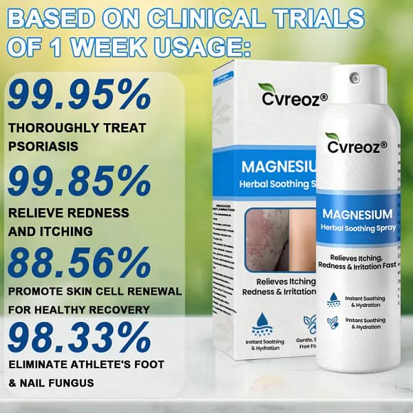 Cvreoz® Magnesium Herbal Psoriasis Spray