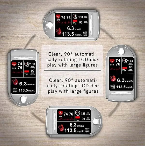 Laozik™ Professional 3-in-1 Blood Glucose & Body Health Monitor