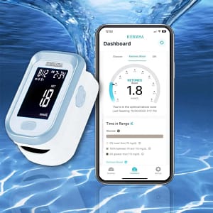 Hermsa™ Precision NoninBiancat® OnyxoGuard Nail Growth and Repair Serum vasive Bluetooth Blood Glucose and Ketone Testing Medical Device + Exclusive Gift