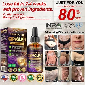 CrazyLeaf® Tirzepatide GIP/GLP-1 Dual-Action Slimming & Health Boost Drops