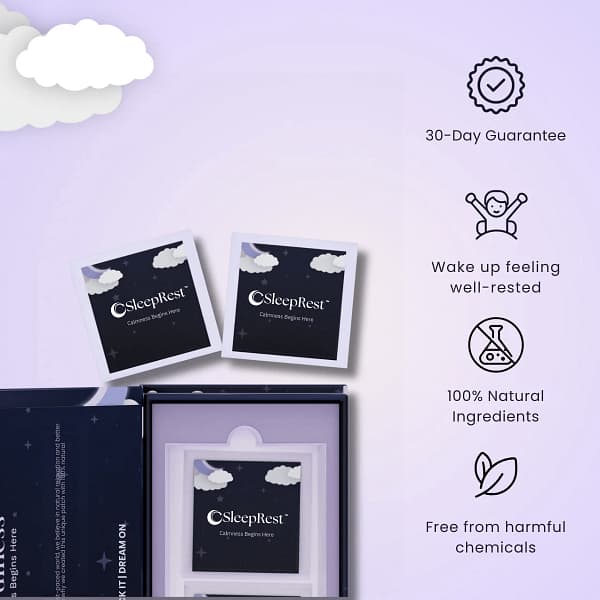 SleepRest™ Patches | The Most Natural Alternative to Sleeping Pills & Melatonin