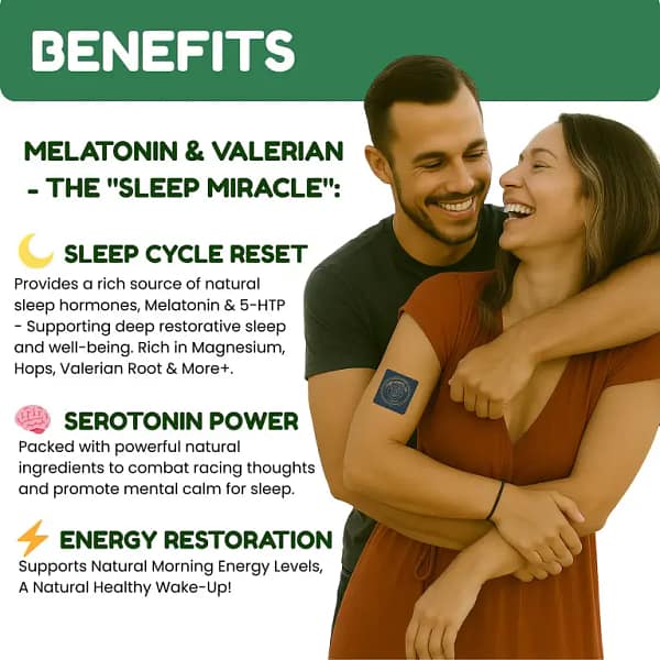 Deep Sleep Patches – Melatonin, Valerian Root & Magnesium