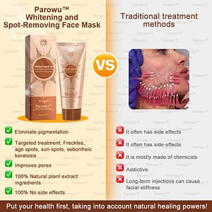 Parowu™ Whitening and Spot-Removing Face Mask Suitable