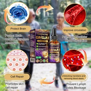 CrazyLeaf® Tirzepatide GIP/GLP-1 Dual-Action Slimming & Health Boost Drops