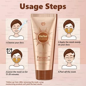 Parowu™ Whitening and Spot-Removing Face Mask Suitable