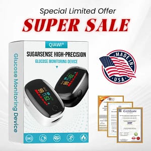 QIAWI® Non-Invasive SugarSense High-Precision Glucose Monitoring Device