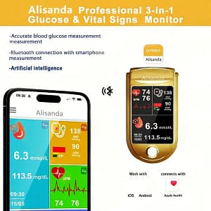 Alisanda™ 3-in-1 Health Monitor Painless Testing