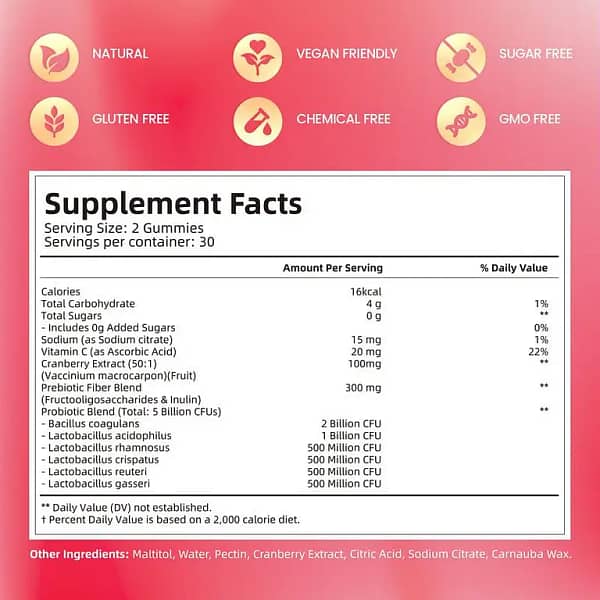 Mireva® Cranberry Probiotic Gummies