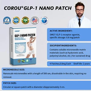 COROU® SMGT-GLP-1 Nano Microneedle Patch