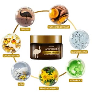 LOVILDS™ArthroSoothe Turmeric & Emu Oil Pain Relief Massage Gel