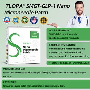 TLOPA®TLOPA® SMGT-GLP-1 Nano Microneedle PatchSMGT-GLP-1 Nano Microneedle Patch