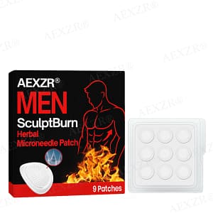 AEXZR® Men SculptBurn Limited Time Offer – Herbal Microneedle Patch