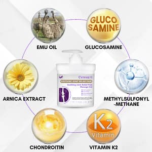 Cvreoz® Turmeric & Emu Oil Arthritis Soothing Pain Relief Massage Gel
