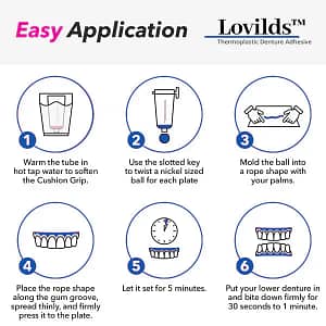 Lovilds™ Thermoplastic Denture Adhesive