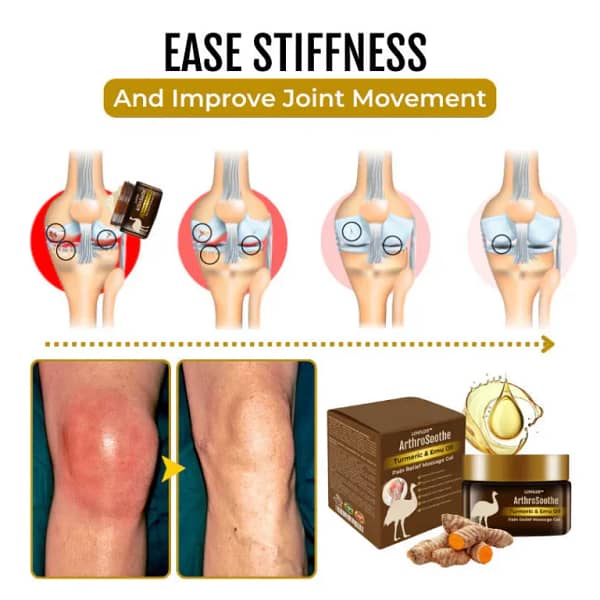 LOVILDS™ArthroSoothe Turmeric & Emu Oil Pain Relief Massage Gel