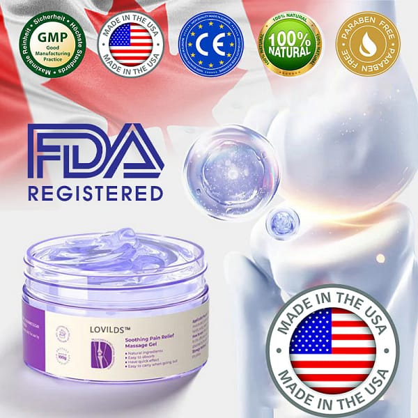LOVILDS™ Turmeric & Emu Oil Arthritis Soothing Pain Relief Massage Gel