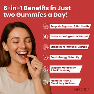 GFOUK® VitaCider Boost Apple Cider Vinegar Vitamin Gummies