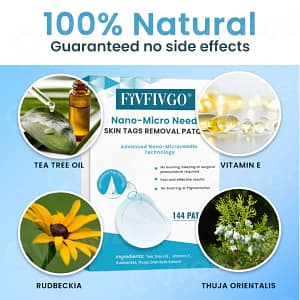 Fivfivgo® Nano-Micro Needle Skin Tags Removal Patches