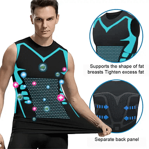 QIAWI-2025 New Version Ionic Shaping Sleeveless Shirt