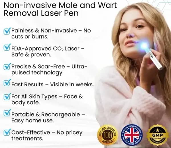 DermaZap™ Non-Invasive Mole and Wart Removal Laser Pen