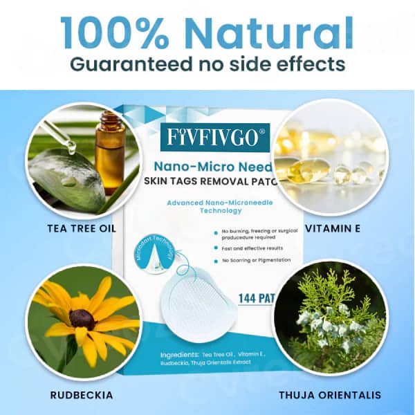 Fivfivgo® Nano-Micro Needle Skin Tags Removal Patches