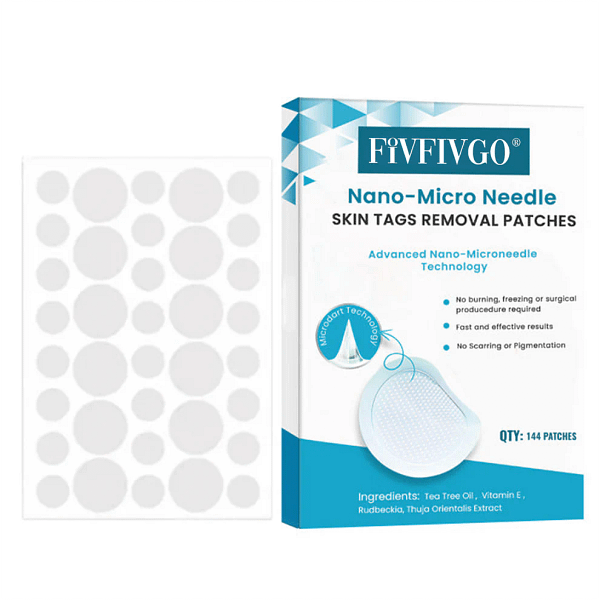 Fivfivgo® Nano-Micro Needle Skin Tags Removal Patches