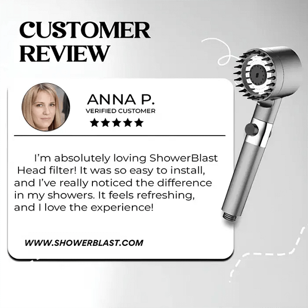 ShowerBlast™ – Filtered Showerhead